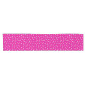 Magenta Polka Dots Korte Tafelloper (Horizontaal)
