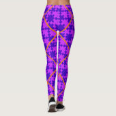 Magenta puzzel leggings (Achterkant)
