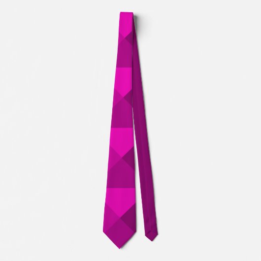 Magenta Pyramids Stropdas (Voorkant)