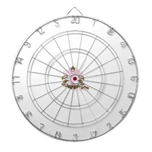 Magenta-rood, geelachtig Oranje decoratief Dartbord