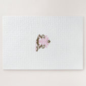 Magenta-rood, geelachtig Oranje decoratief Legpuzzel (Horizontaal)