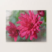 magenta roze moeder bloemen puzzel legpuzzel (Horizontaal)