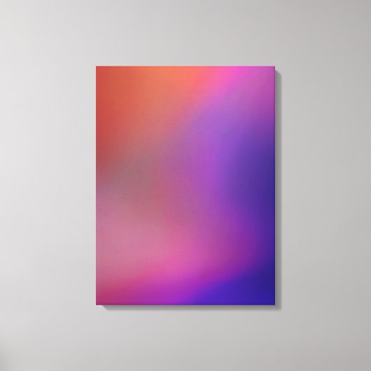 Magenta Roze Oranje Paars en rood Abstract Canvas Afdruk (Voorkant)