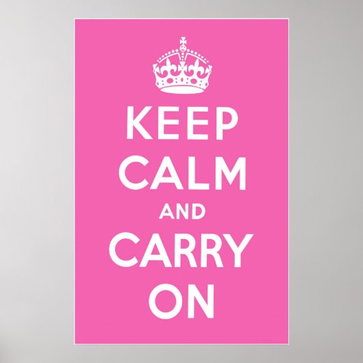 Magenta Roze Poster (Voorkant)