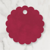 Magenta & Roze Rozen Liefde & Dank Bruidsfeest Bedankjes Labels (Achterkant)