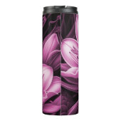 Magenta roze thermisch thermisch getumbler thermosbeker (Achterkant)