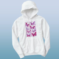 Magenta roze Waterverf Butterfly