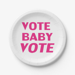 magenta roze woorden " baby stemming " papier bord