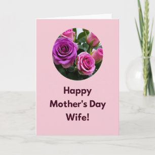 Magenta Rozen Moederdagkaart Kaart