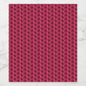 Magenta-Rozen Wijn Etiket (Enkel label)