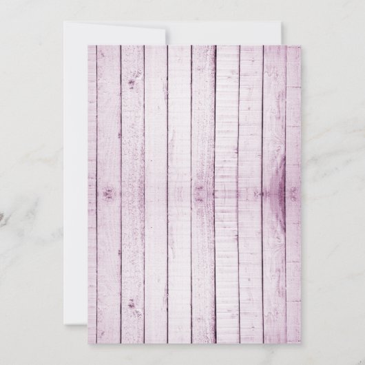 Magenta Rustic Faire-part de mariage Monogramme (Dos)