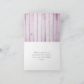 Magenta Rustic Mariage de monogramme Merci (Intérieur)