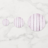 Magenta Rustic Monogramme Mariage Confetti (Derrière)