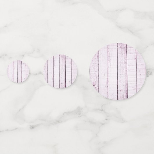 Magenta Rustic Monogramme Mariage Confetti (Derrière)