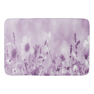 Magenta Shaded Wild Flowers Badmat