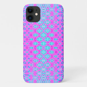 Magenta, Sky Blue en Navy Geometric iPhone 11 Hoesje