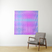Magenta, Sky Blue en Navy Geometric Wandkleed (In Situ (horizontaal))