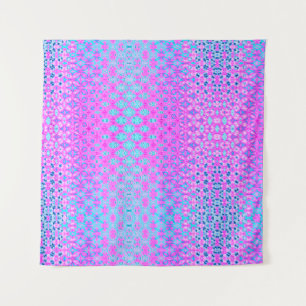 Magenta, Sky Blue en Navy Geometric Wandkleed