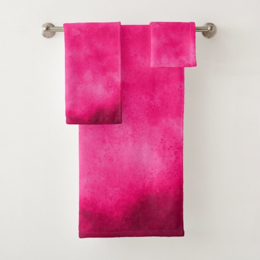 Magenta Sky Cloud-effect Bad Handdoek (Insitu)