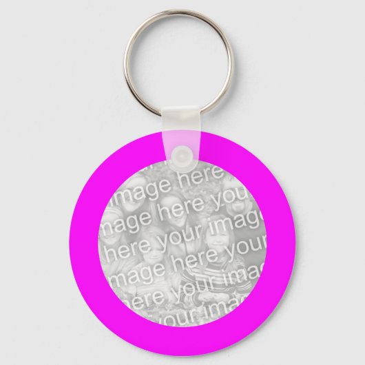 Magenta sleutelhanger frame (Voorkant)
