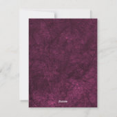 Magenta Snowflakes Flat Holiday Carte photo (Dos)