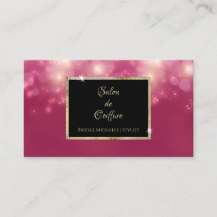 Magenta Sparkle Haarstylist Visitekaartje