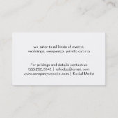 Magenta Strepen Visitekaartje (Achterkant)