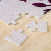 Magenta Thanksgiving Turkey Floral Jigsaw Puzzle P (Côté)