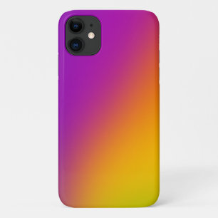Magenta tot geel diagonaal verloop iPhone 11 hoesje