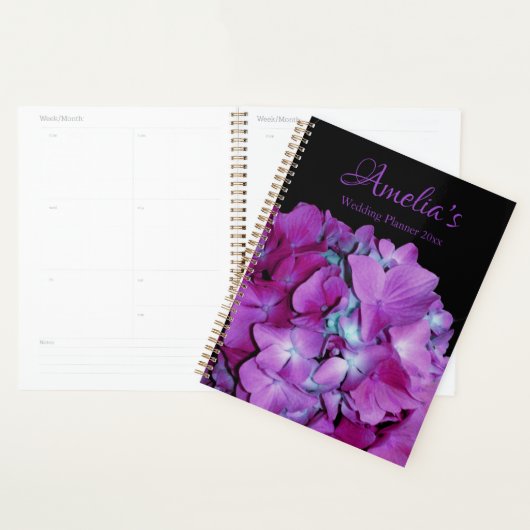 Magenta turquoise hydrangeas mariage de fleurs flo (Devant avec enveloppe)