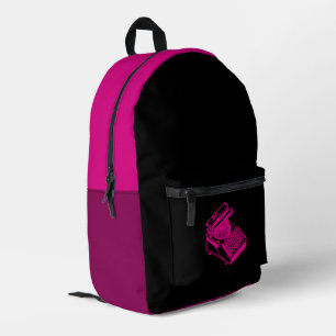 Magenta Type Schrijfmachine Magenta Bedrukte Rugzak
