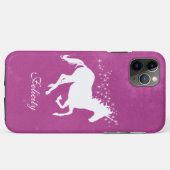 Magenta Unicorn coque iphone Coque personnalisé (Dos (Horizontal))