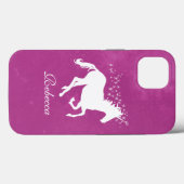 Magenta Unicorn coque iphone Coque personnalisé (Verso (horizontal))