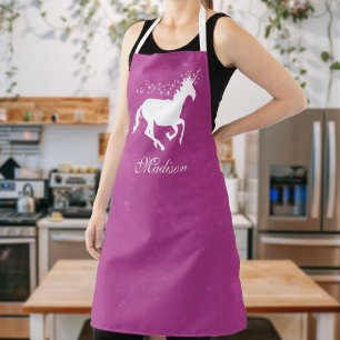 Magenta Unicorn Persoonlijk Apron Schort