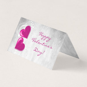 Magenta Valentijn Harten gevouwen Kaart