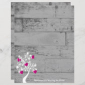 Magenta Valentijn Hoorten - Aangepaste structuur (Voorkant / Achterkant)