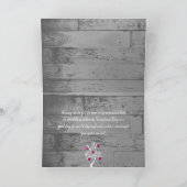 Magenta Valentine Coeurs Arbre Carte de voeux (Intérieur)