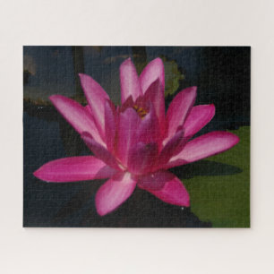Magenta Waterlily Jigzaag Puzzle Legpuzzel
