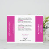 Magenta White Simple Border Brochure (Staand voorkant)