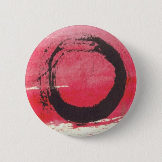 Magenta Zen Circle Ronde Button 5,7 Cm (Voorkant)