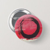 Magenta Zen Circle Ronde Button 5,7 Cm (Voorkant /achterkant)