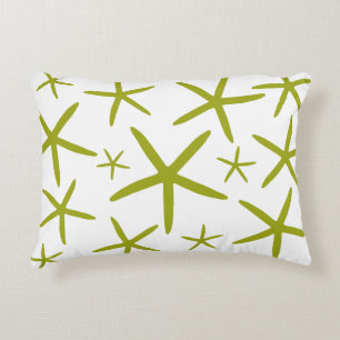 mager zeester Chartreuse Green Accent Kussen