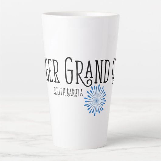 Magere Grand Cafe Latte Cup Latte Mok (Voorkant)