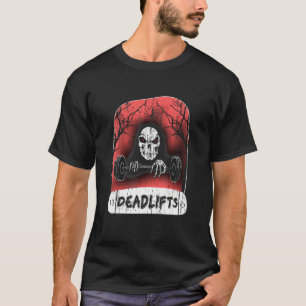 Magere Hein Hef Gewicht Deadlifts Stang Halters T-shirt