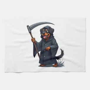 Magere Hein Rottweiler Hond Theedoek