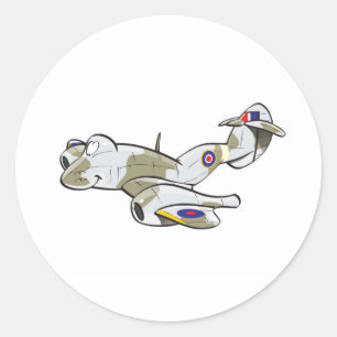 magere meteoor ronde sticker