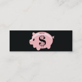 Magere Piggybank - Mini Visitekaartje (Achterkant)