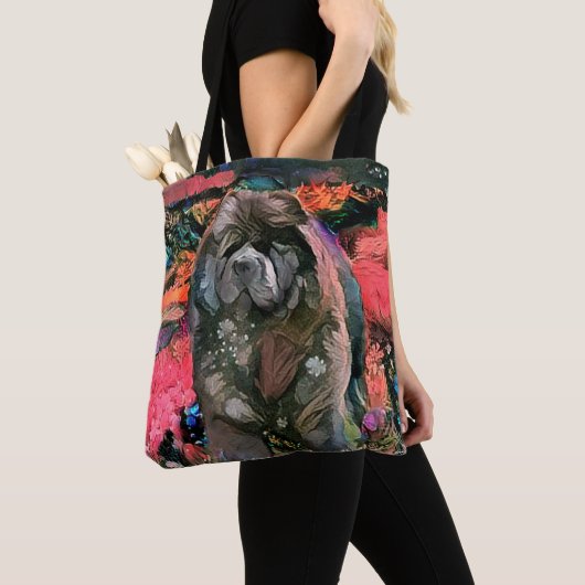 MAGGIE black chow canvas tas 2 maten (Dichtbij)