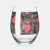 MAGGIE - Boue noire Verre à vin sans pierre (Verso)