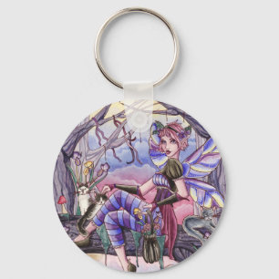 Maggie - Fairy en Cat Sleutelhanger